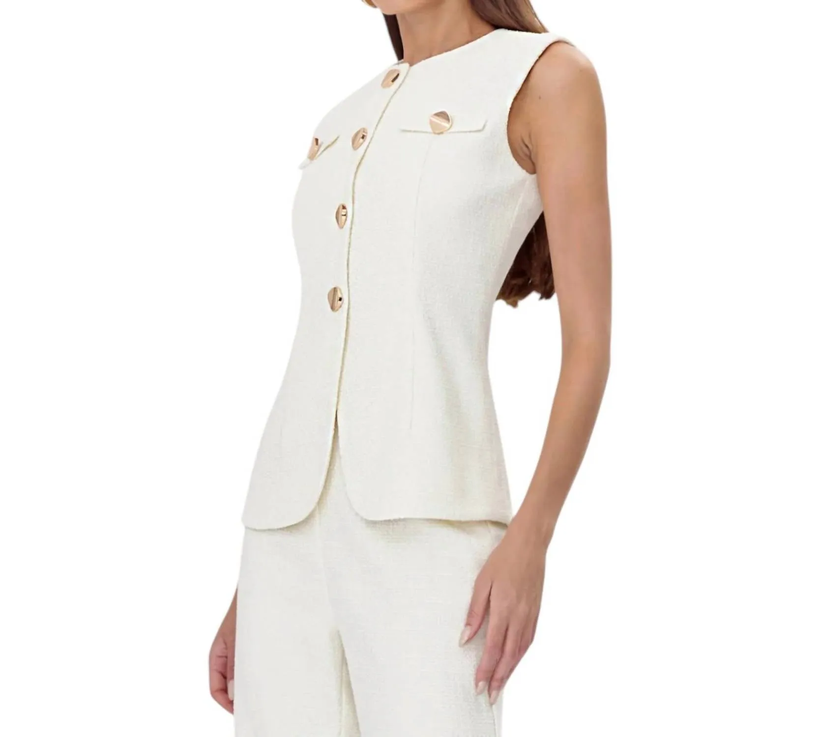 Adelyn Rae - Jackie Tweed Vest