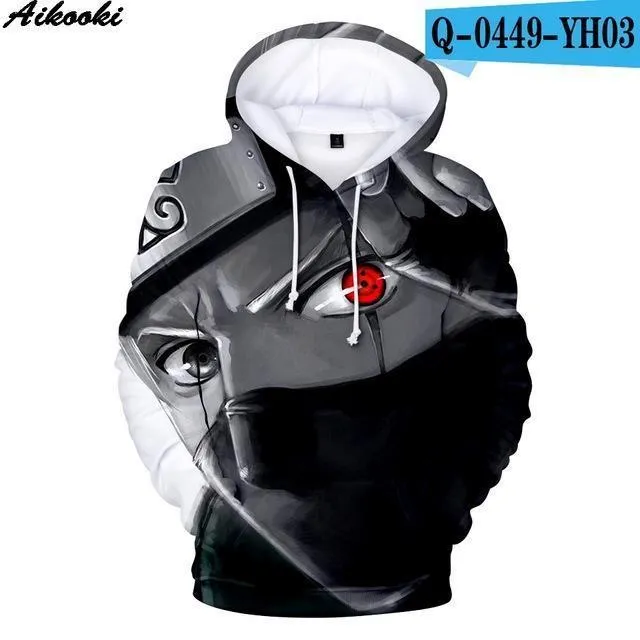 Aikooki Hot Anime Naruto Hoodies Men Women Winter pullovers 3D Hooded