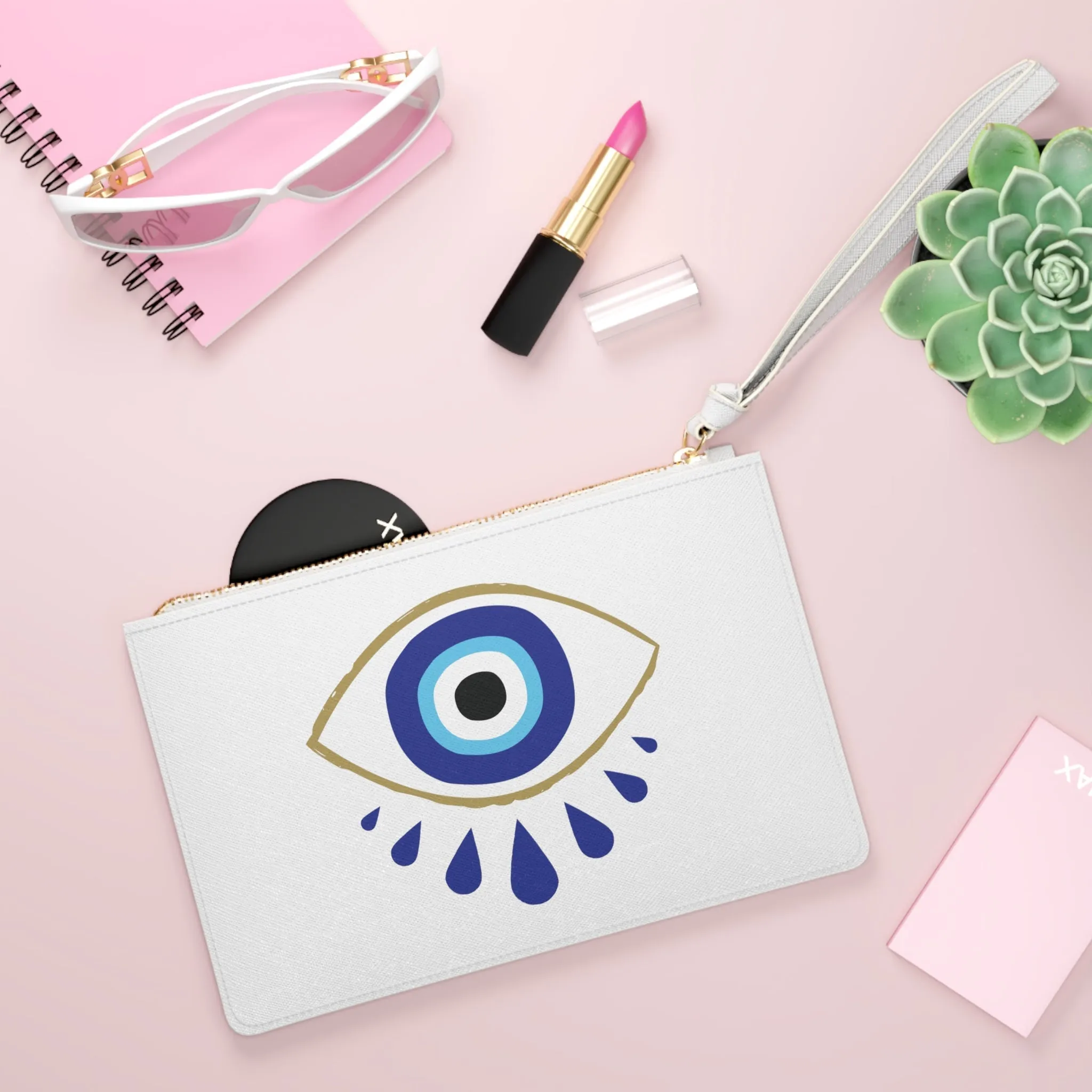 Always Protected White Pouch with Loop Handle