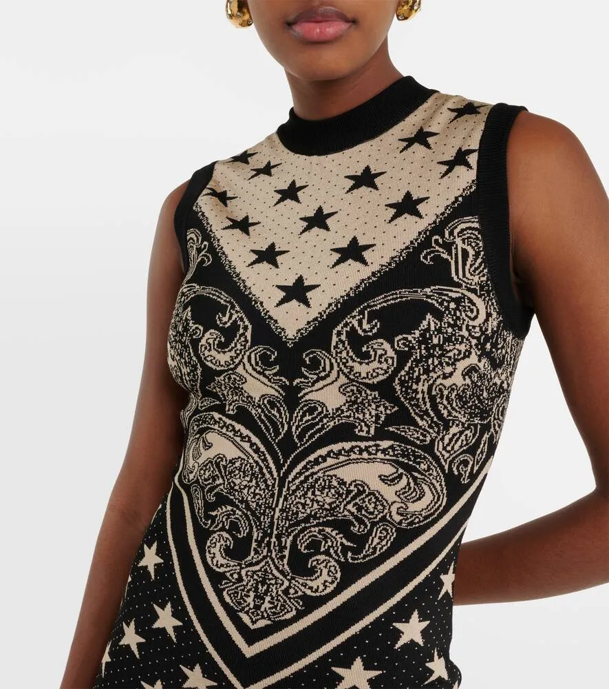 Balmain Intarsia knitted minidress