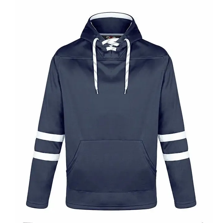 Dangle -Adult Pullover Hockey Lace Hooded Sweatshirt