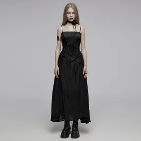 Diagonal Texture Tencel Dress OPQ-1432DQF