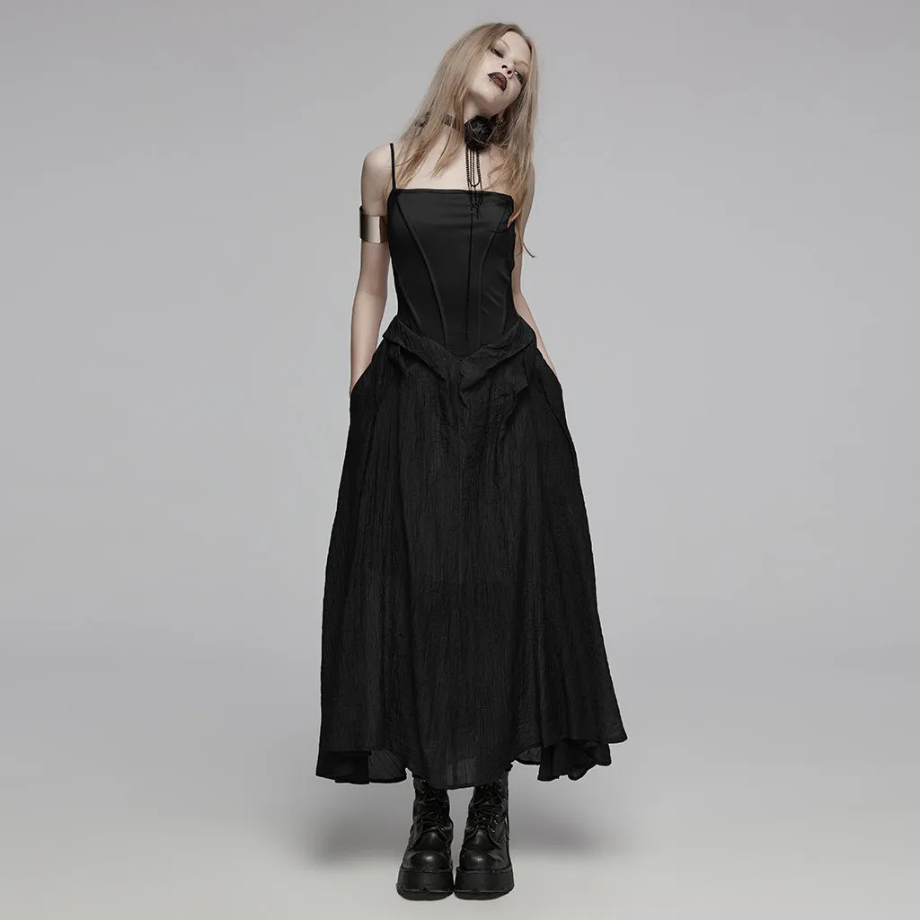 Diagonal Texture Tencel Dress OPQ-1432DQF
