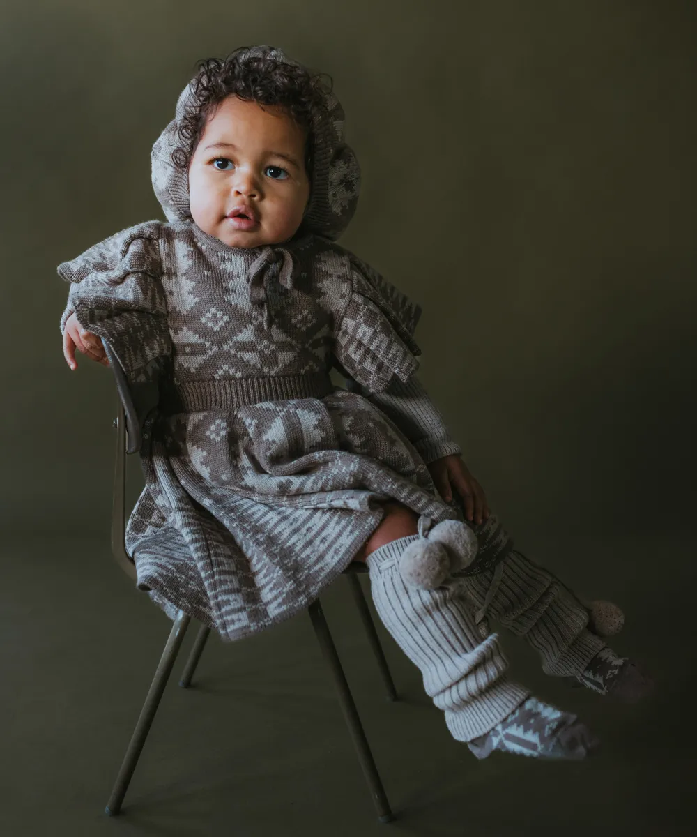 Eryri Dress - Morel / Wheat