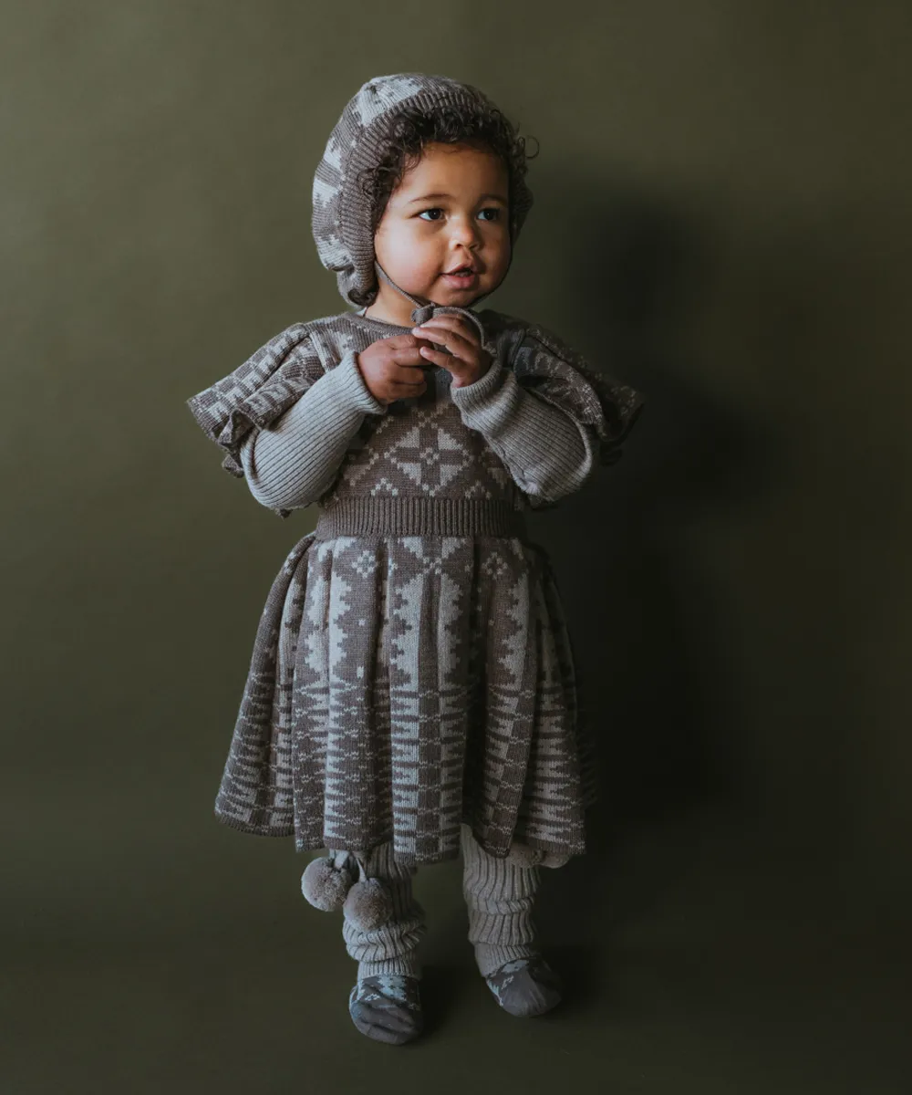 Eryri Dress - Morel / Wheat