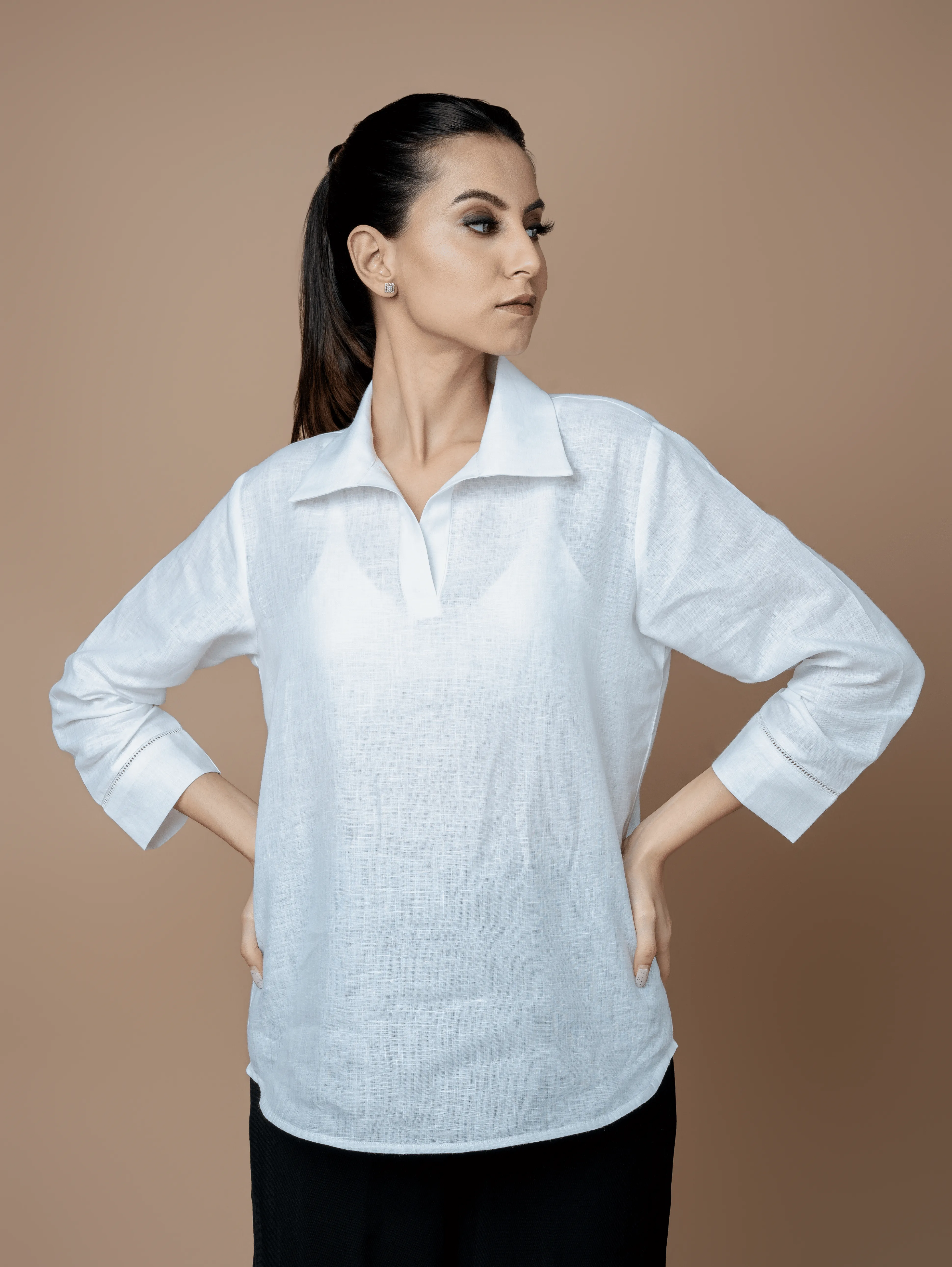 Formal Three-fourth Sleeves Shirt