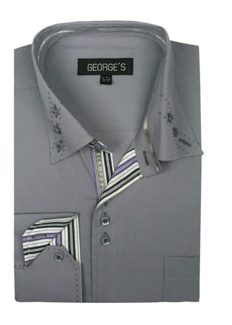 Fortino Landi AH608-GR Mens Shirt