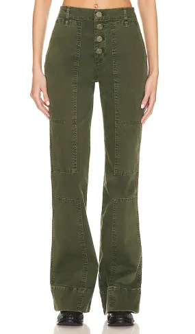 FRAME The Utility Slim Stacked in Green