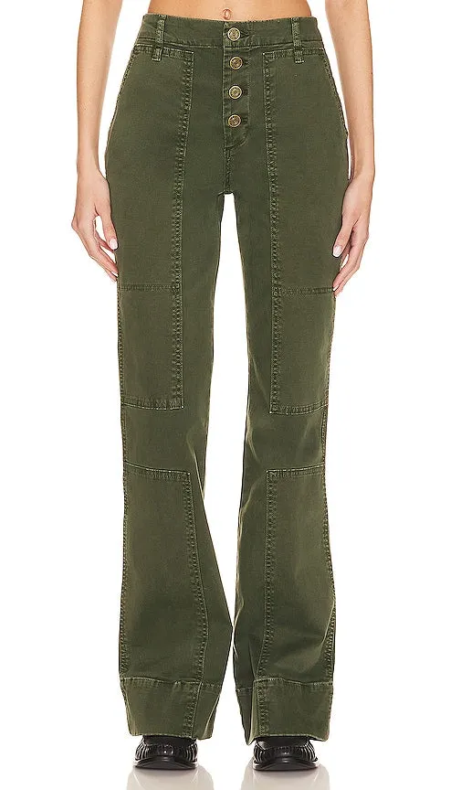 FRAME The Utility Slim Stacked in Green