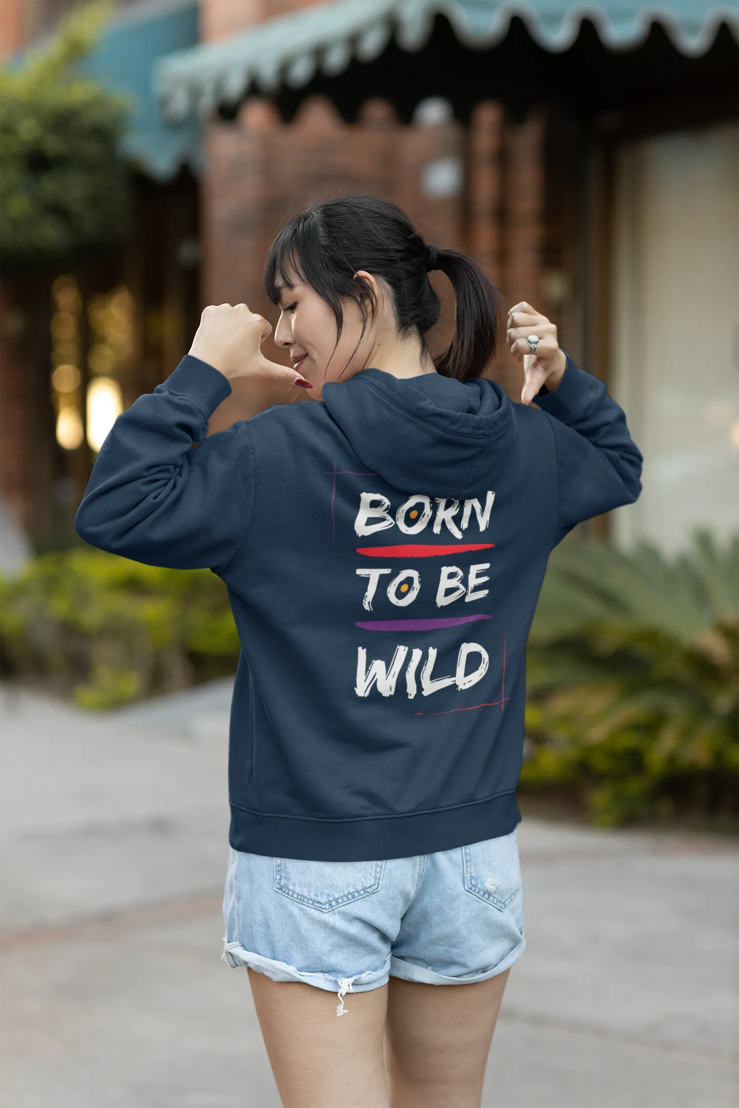 Hoodie ( Born to be wild ) Activewear