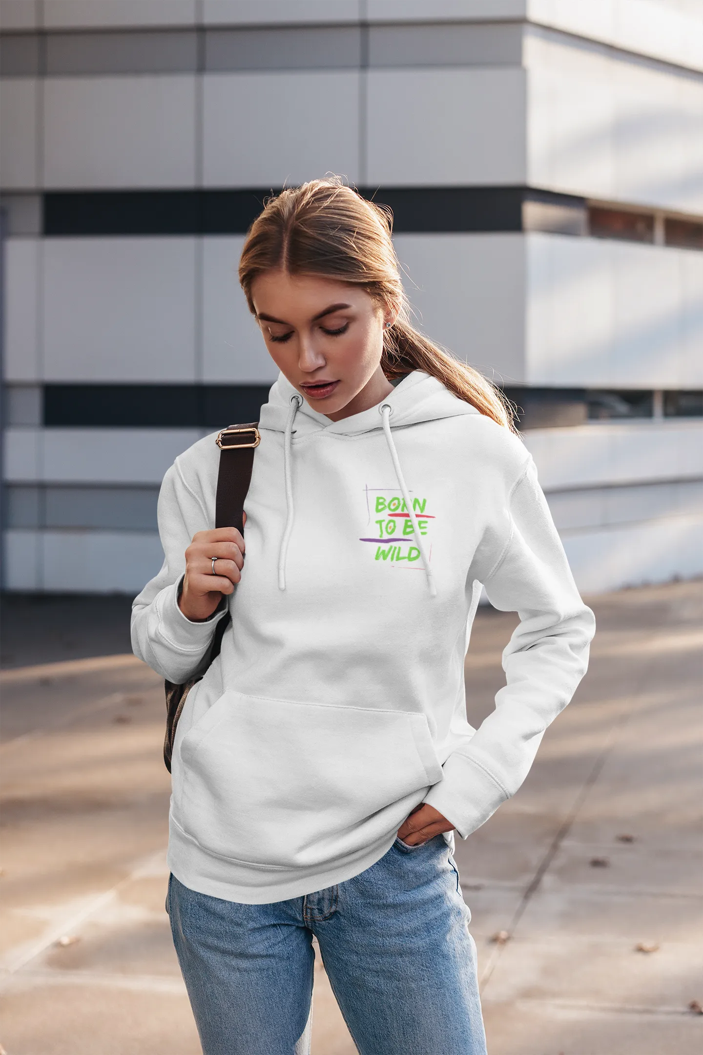 Hoodie ( Born to be wild ) Activewear