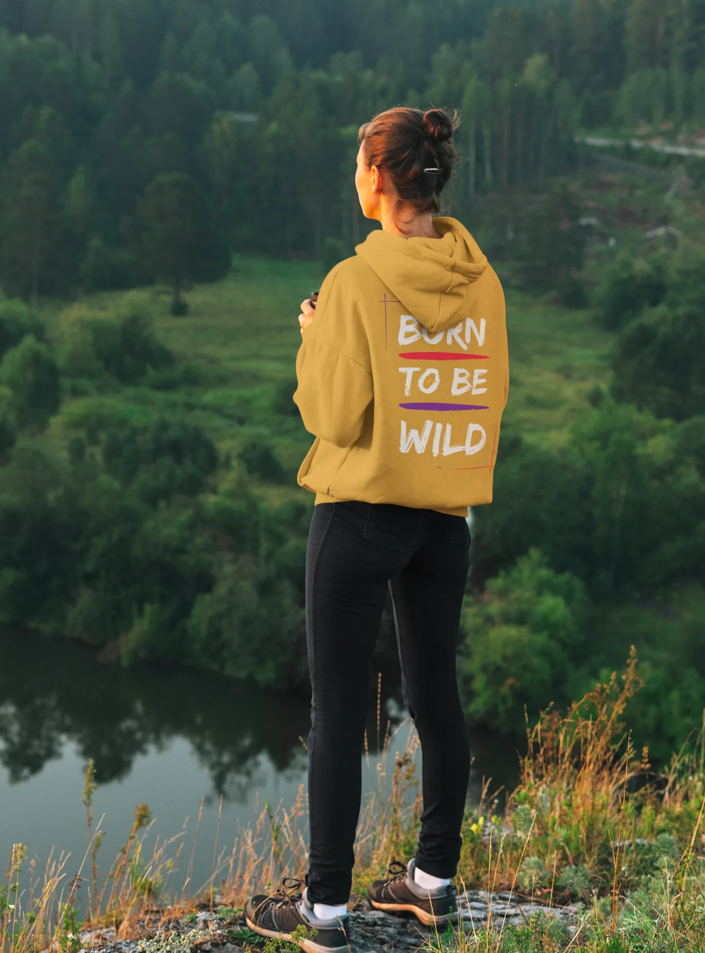 Hoodie ( Born to be wild ) Activewear