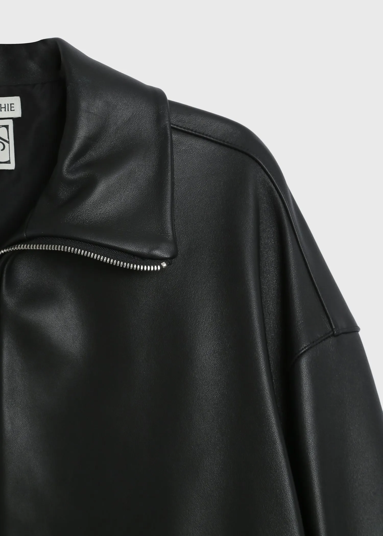 Jacques Zip Front Leather Jacket