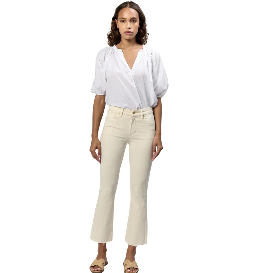 Jeanne Mid Rise Crop Jean Wheat