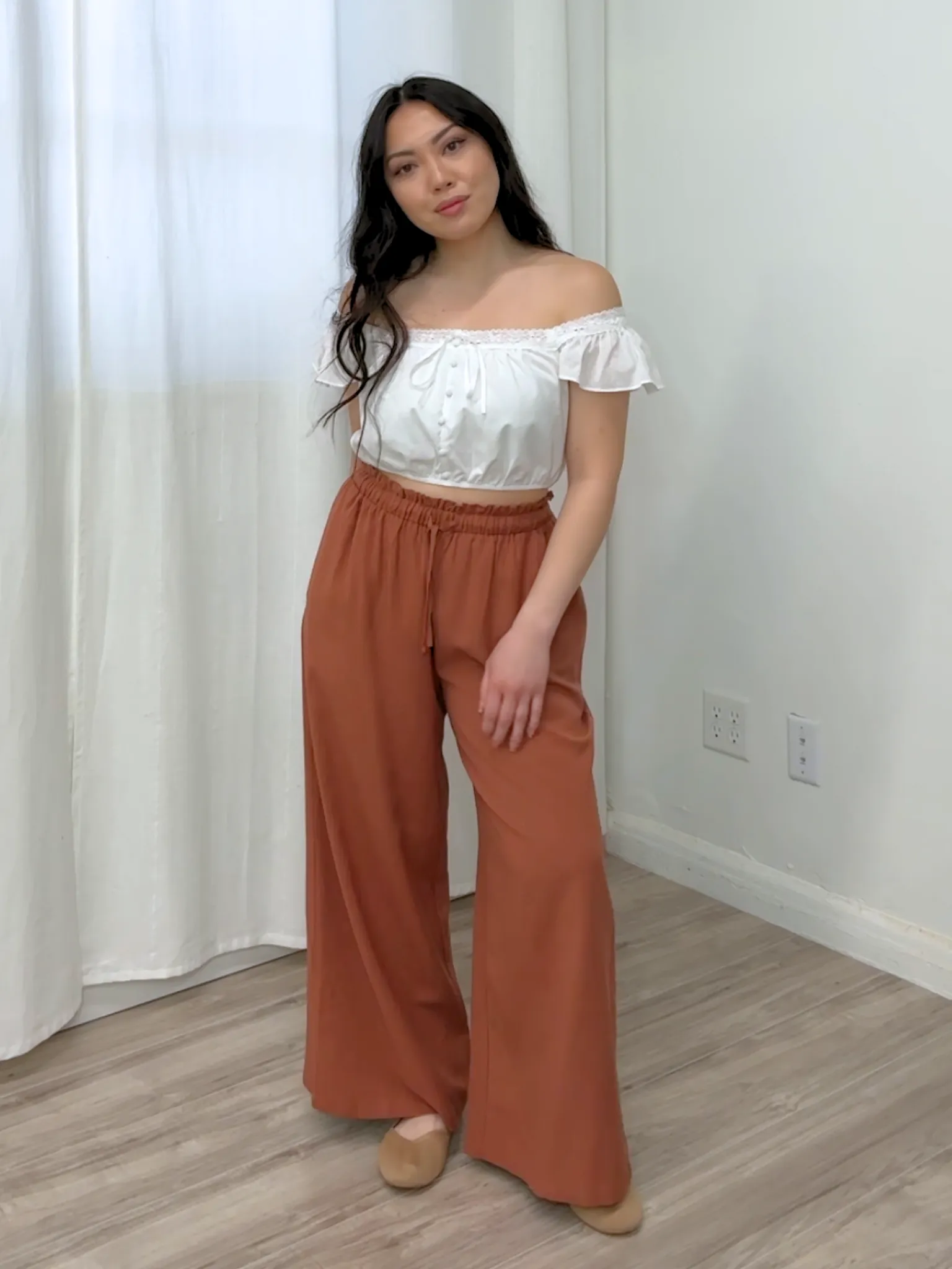 Joji Wide Leg Linen Pant