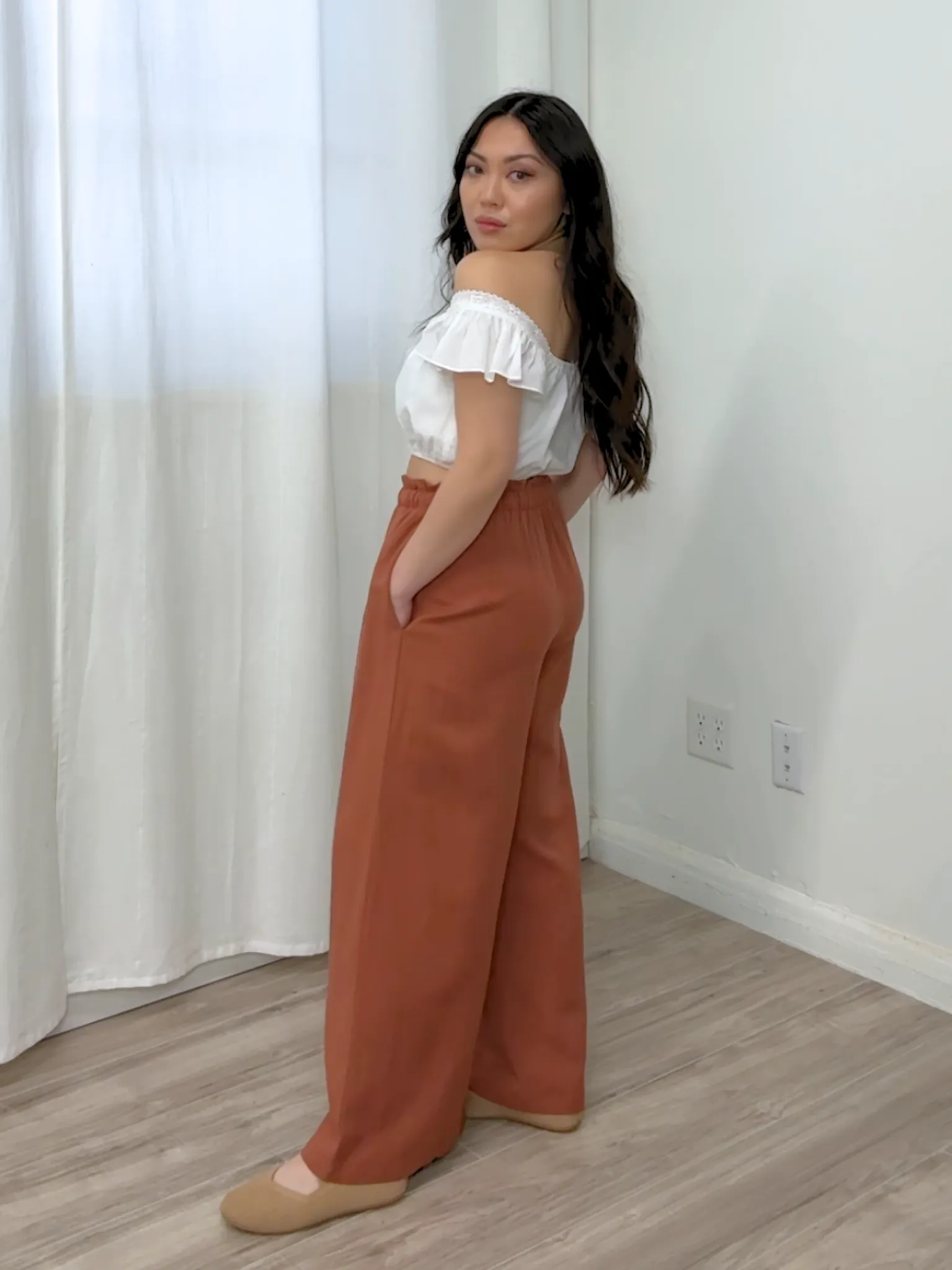 Joji Wide Leg Linen Pant