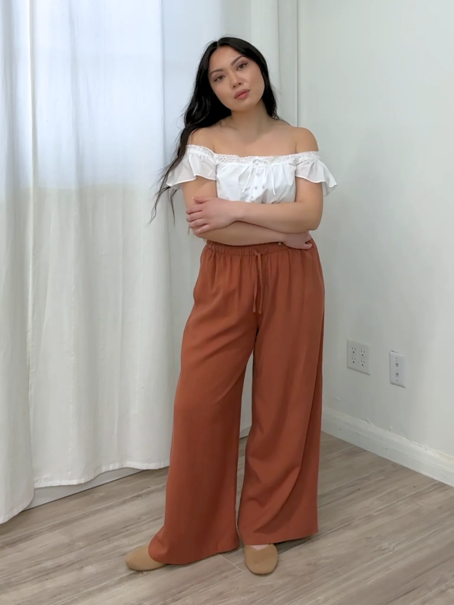 Joji Wide Leg Linen Pant
