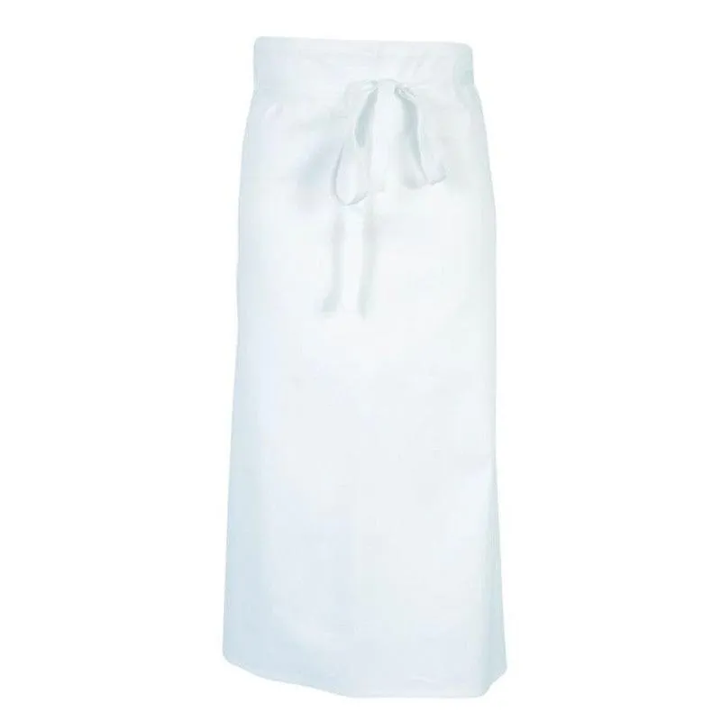 Long Kitchen Apron PORTO White - ROBUR