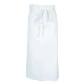 Long Kitchen Apron PORTO White - ROBUR