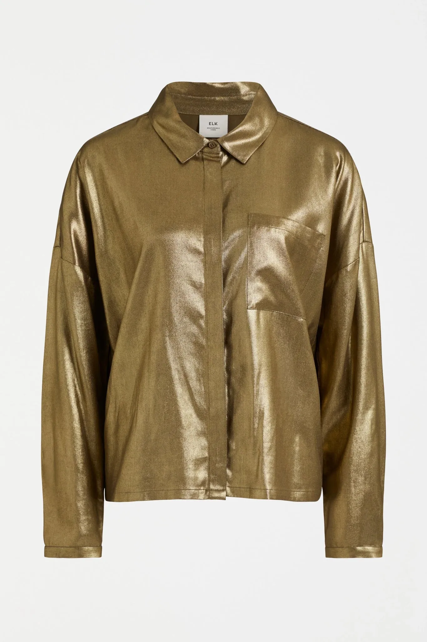 Luche Metallic Shirt | Gold