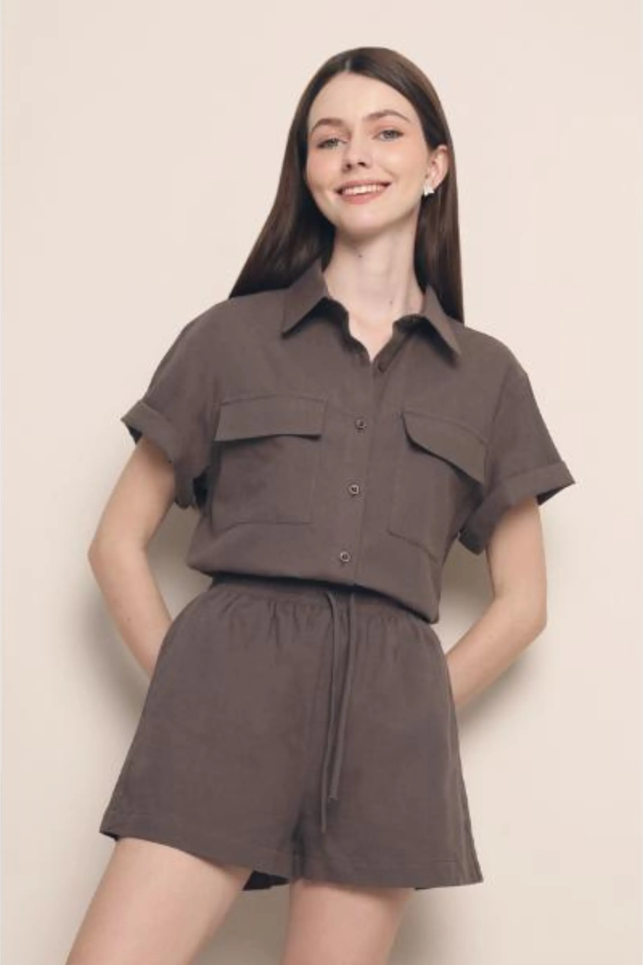 Nikolai 2-Piece Utility Set Brown
