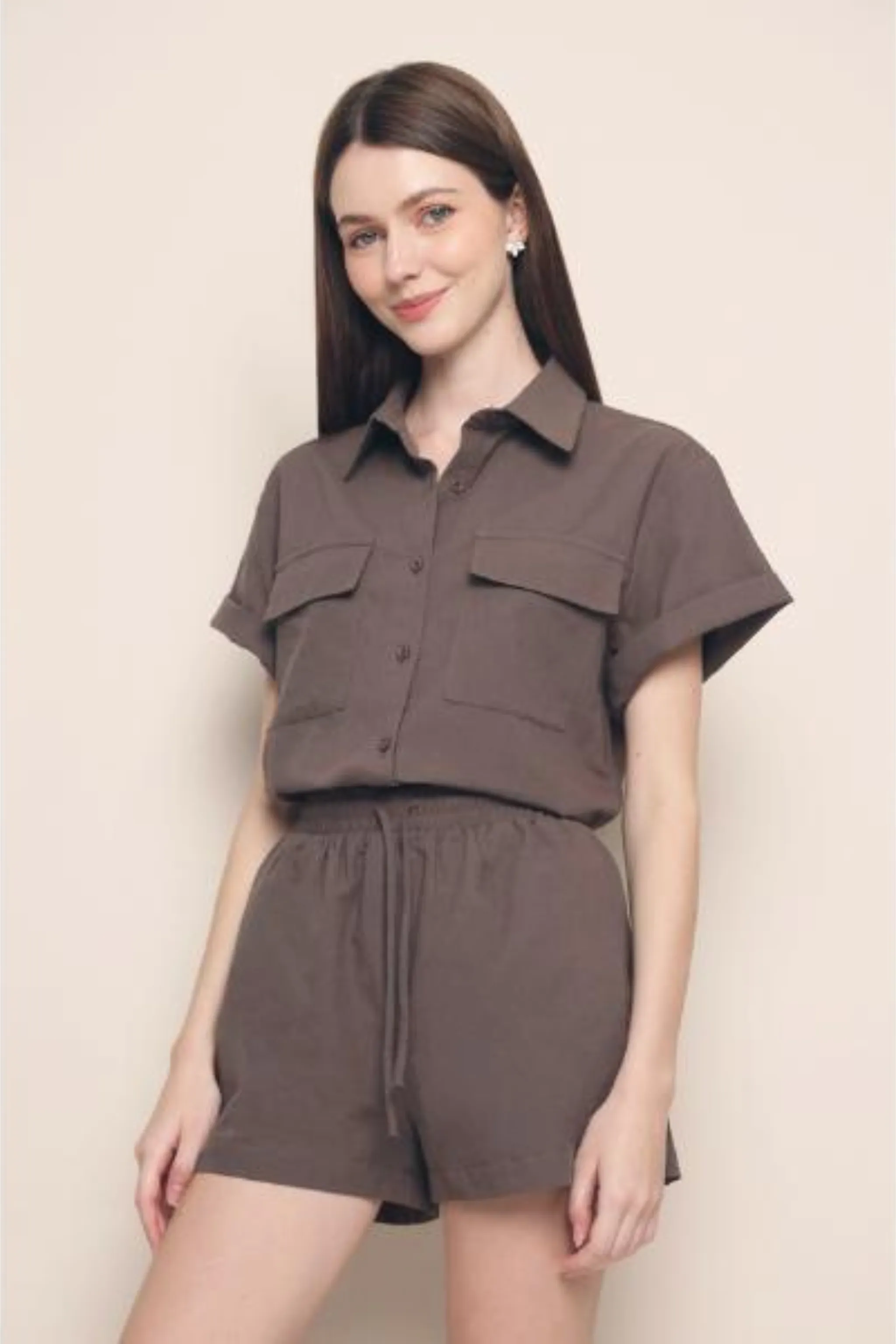 Nikolai 2-Piece Utility Set Brown