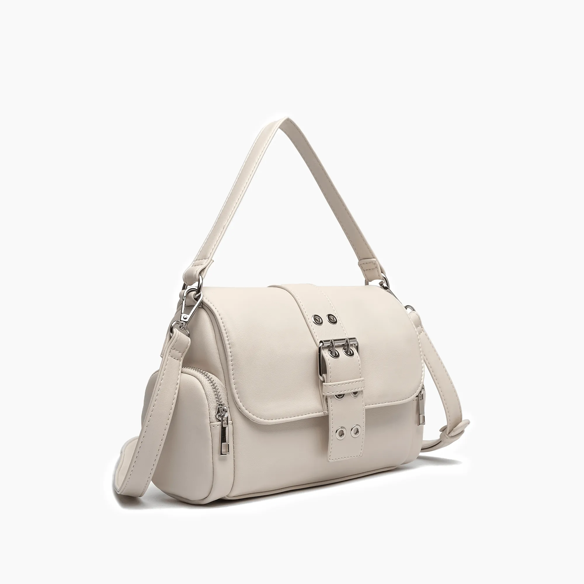 Nomad Utility Buckle Vegan Crossbody Bag
