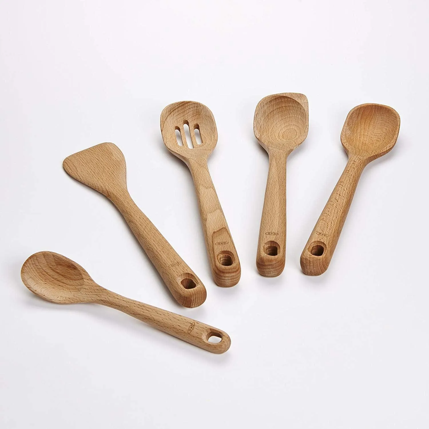 OXO Good Grips 1130880 12.5" Beech Wood Spoon for Nonstick Cookware