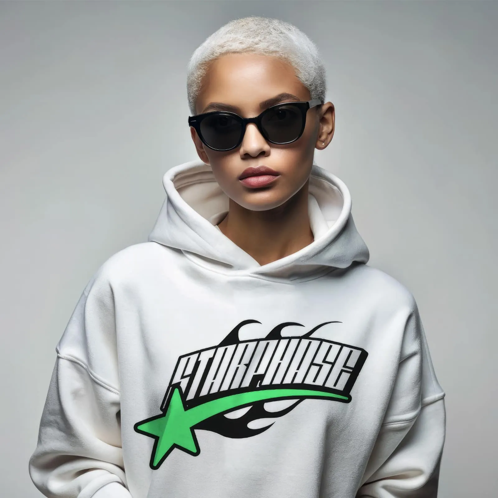 Shooting Star Oversized Fleece Hoodie