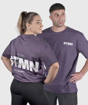 T-shirt "DOWNTOWN" Loose-Fit Violet