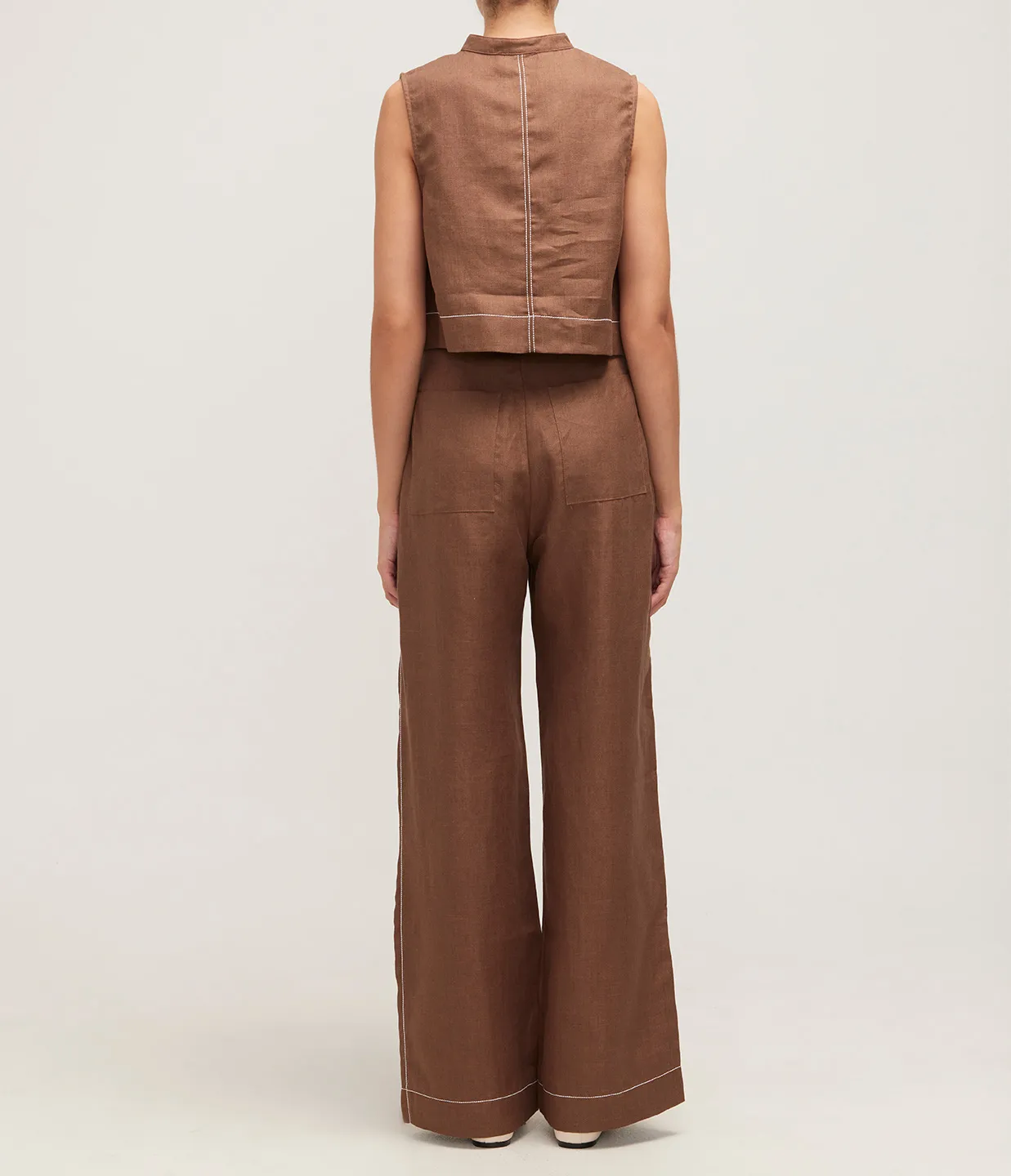 Varenna Utility Top in Cocoa