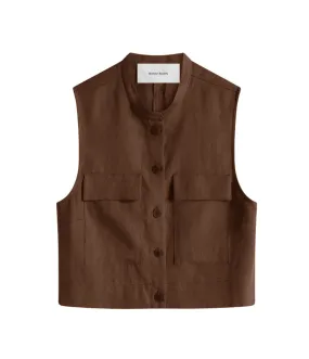 Varenna Utility Top in Cocoa