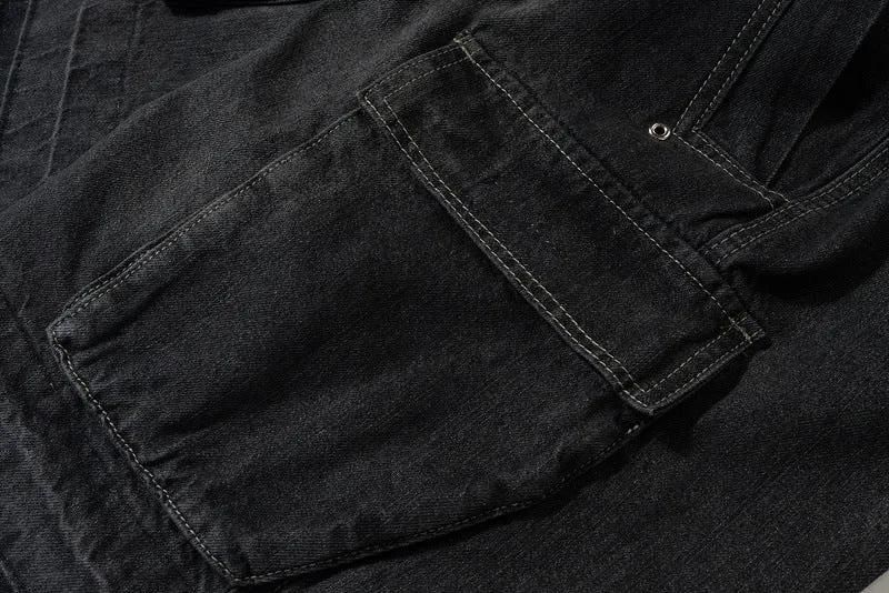 Vintage American | Distressed Denim Drawstring Jorts