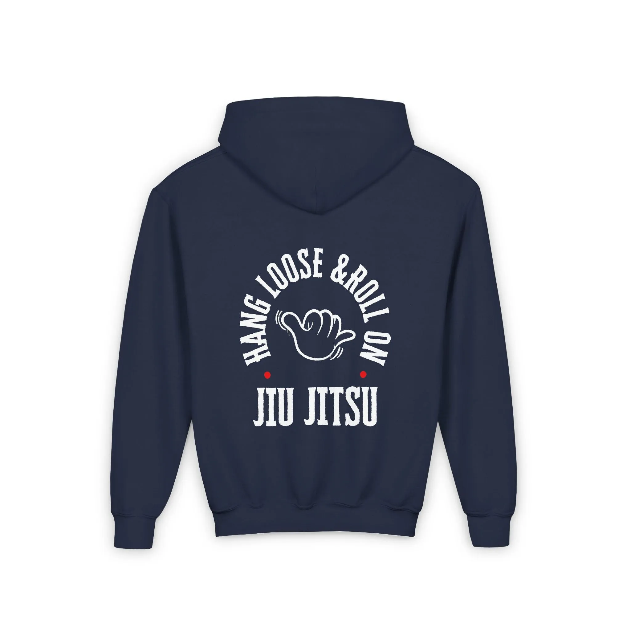 Youth Hang Loose & Roll On Jiu Jitsu Kids Hoodie